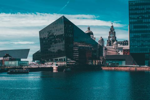 The Royal Liver Building on Liverpool's waterfront